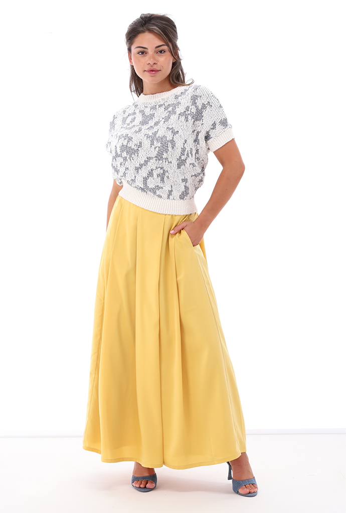 K-design - Rok met plooien (A677Mimosa)