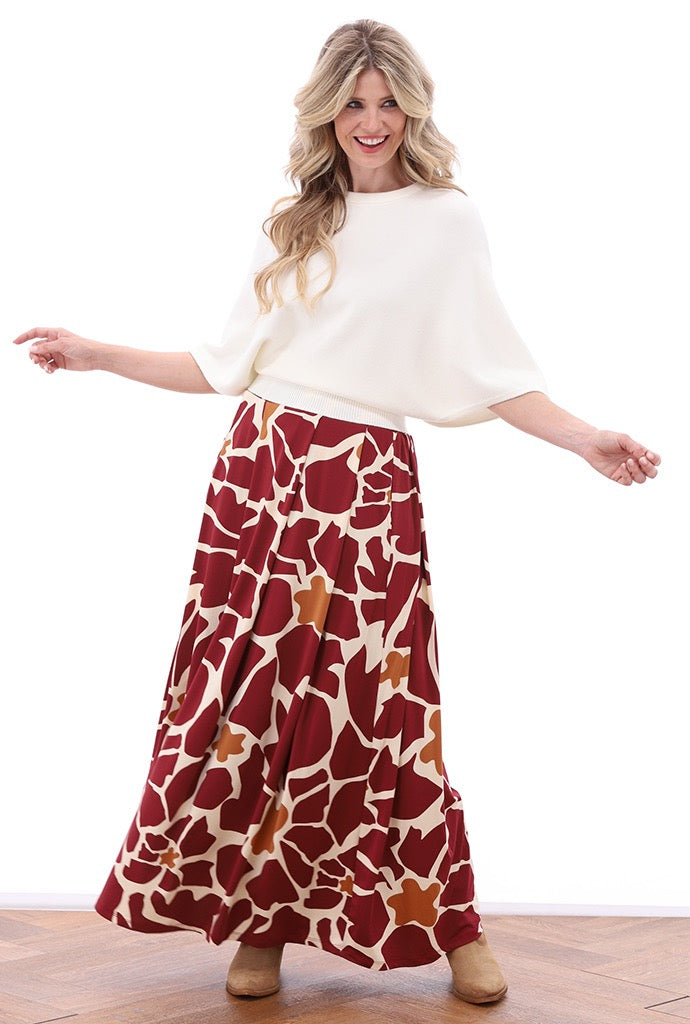 K-Design - Rok met plooien & design (B301)