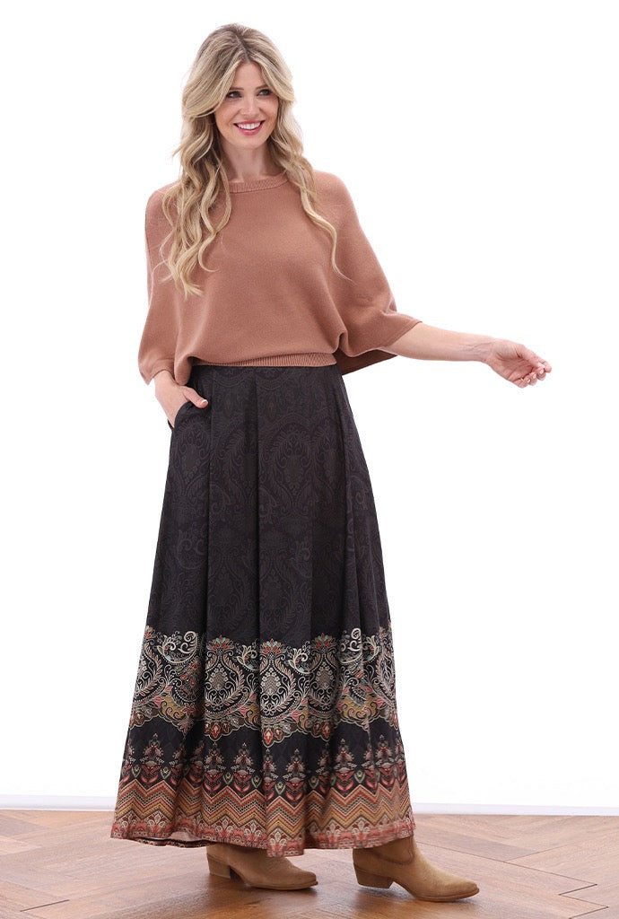K-Design - Rok met plooien & design (B303)