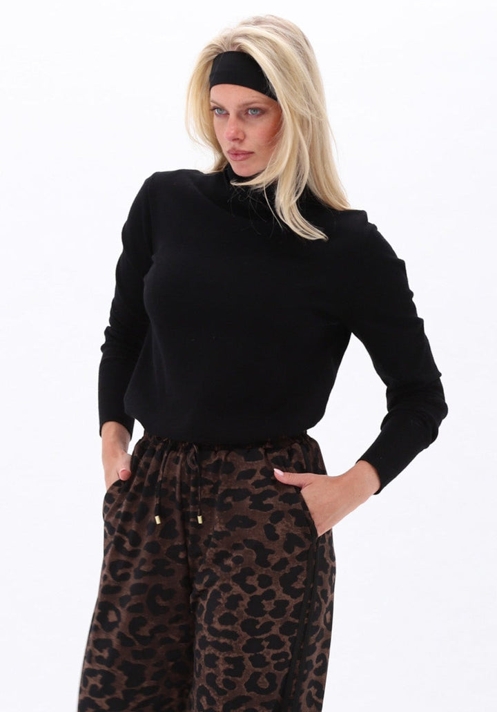 K-design — Broek met luipaardprint & strepen publicity P161