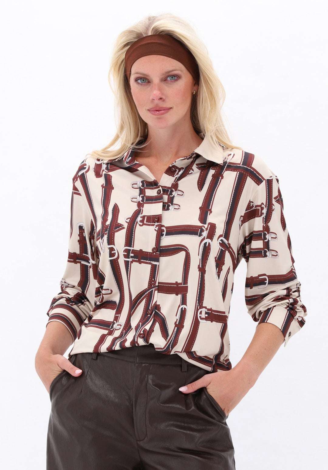 K-design — Blouse met print publicity P145