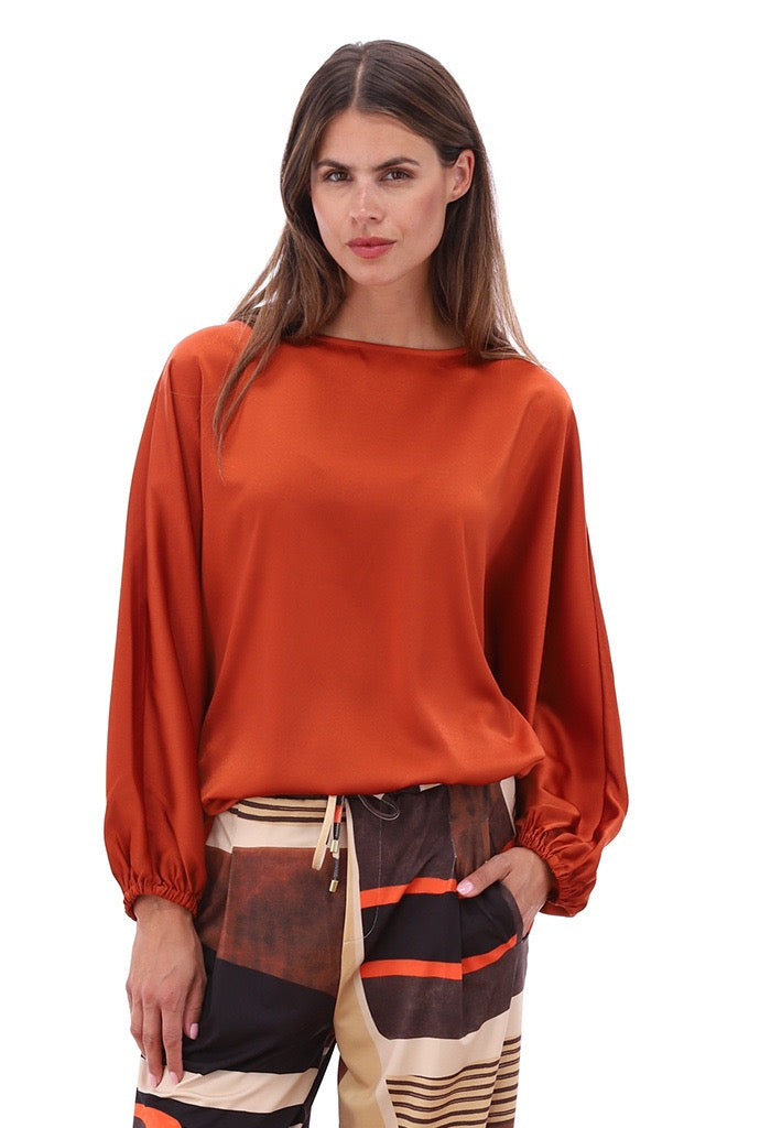 K-Design - Wijde broek met design en trekkoord (B310)