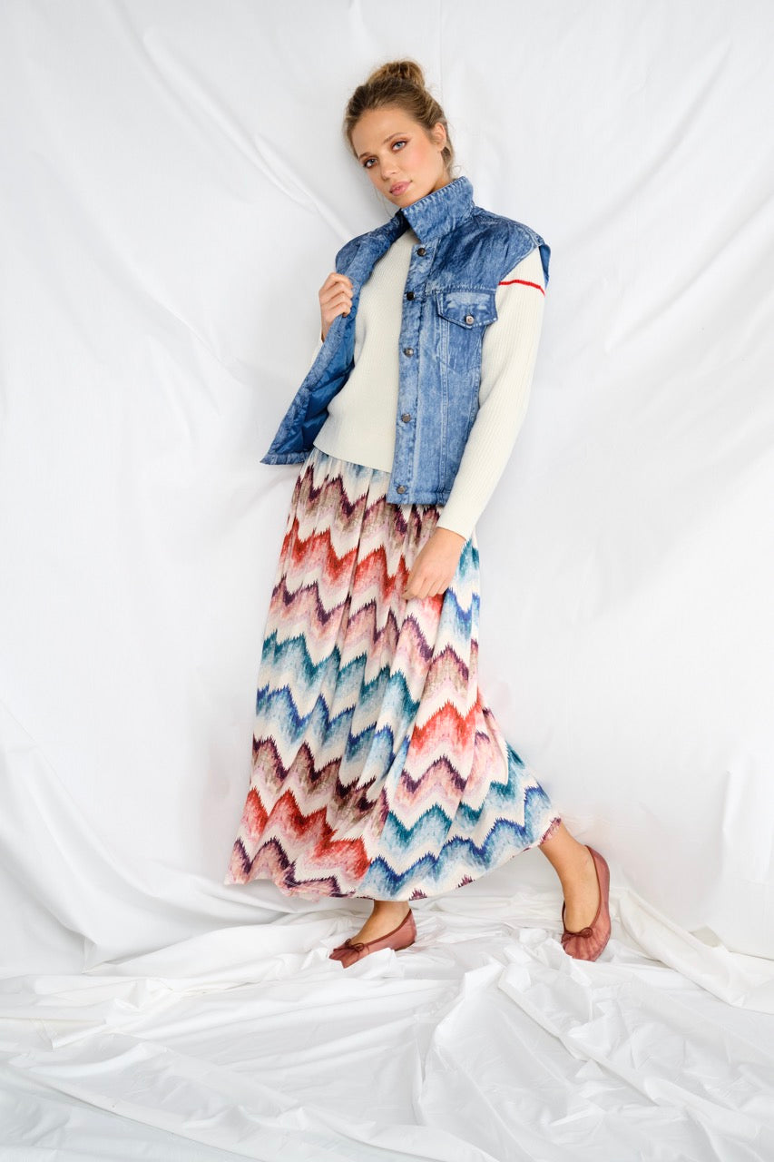 K-design - Maxi rok met print (A200P986) - What Els!
