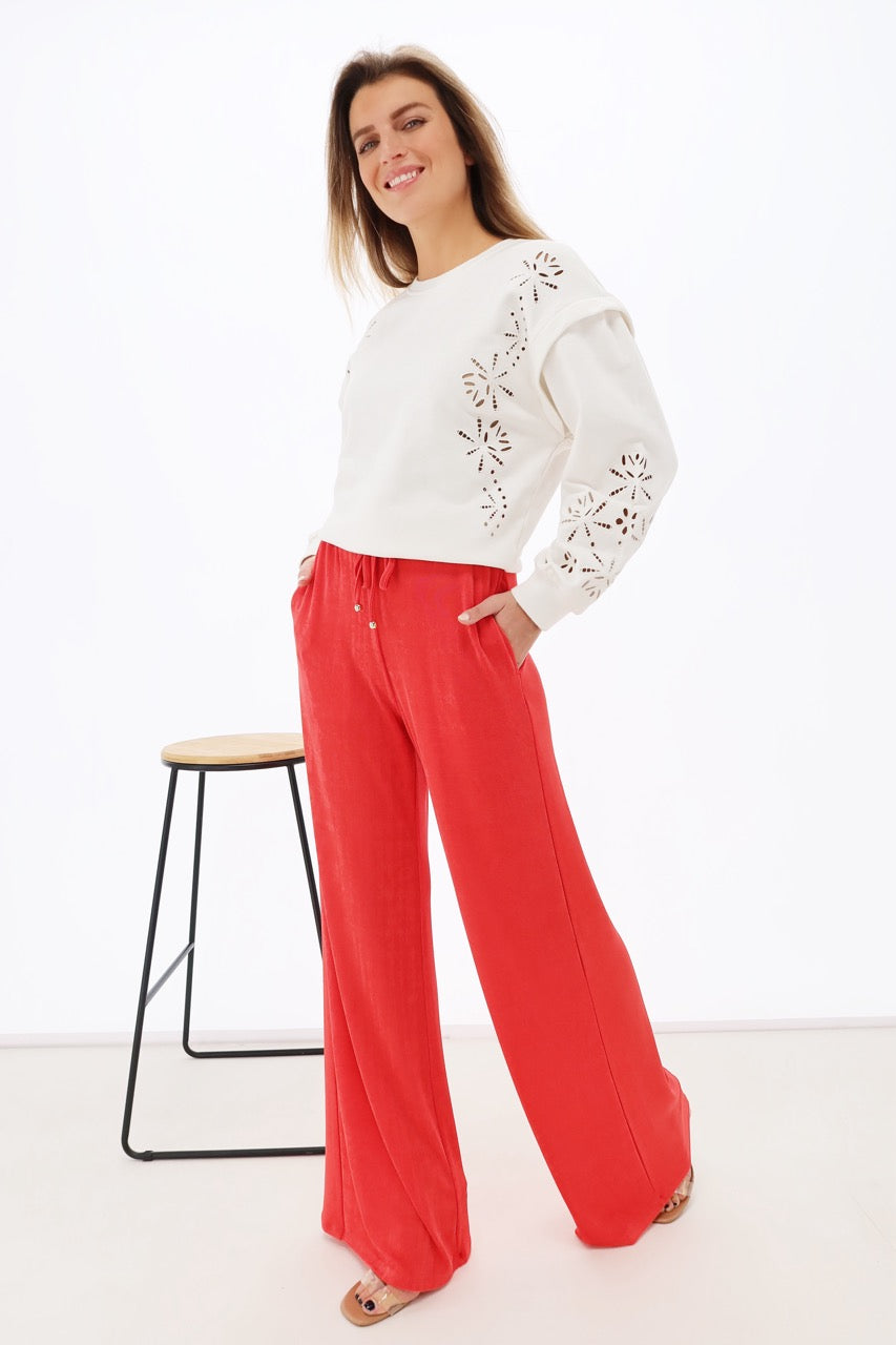 K-design - Broek met brede pijpen (Y400) - What Els!