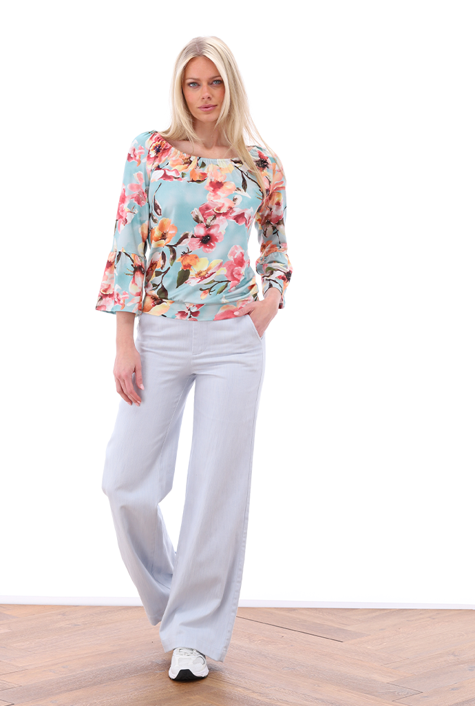 K-design - Off shoulder top met print (A201P988) - What Els!