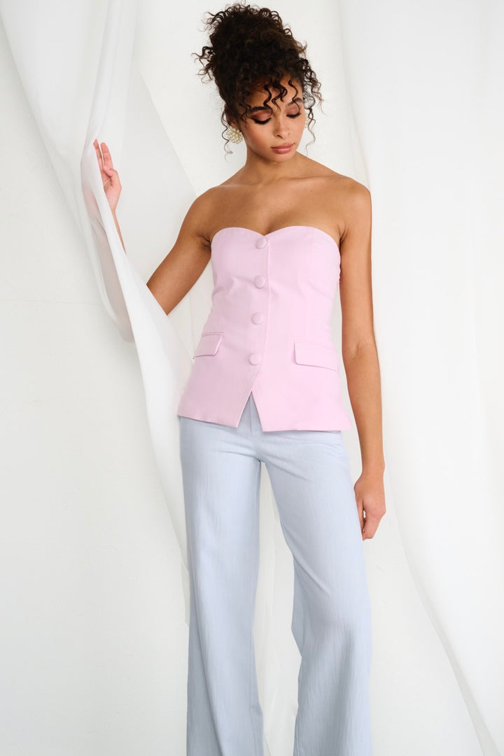 K-design - Bustier kostuum stijl (A607Pink tulle) - What Els!