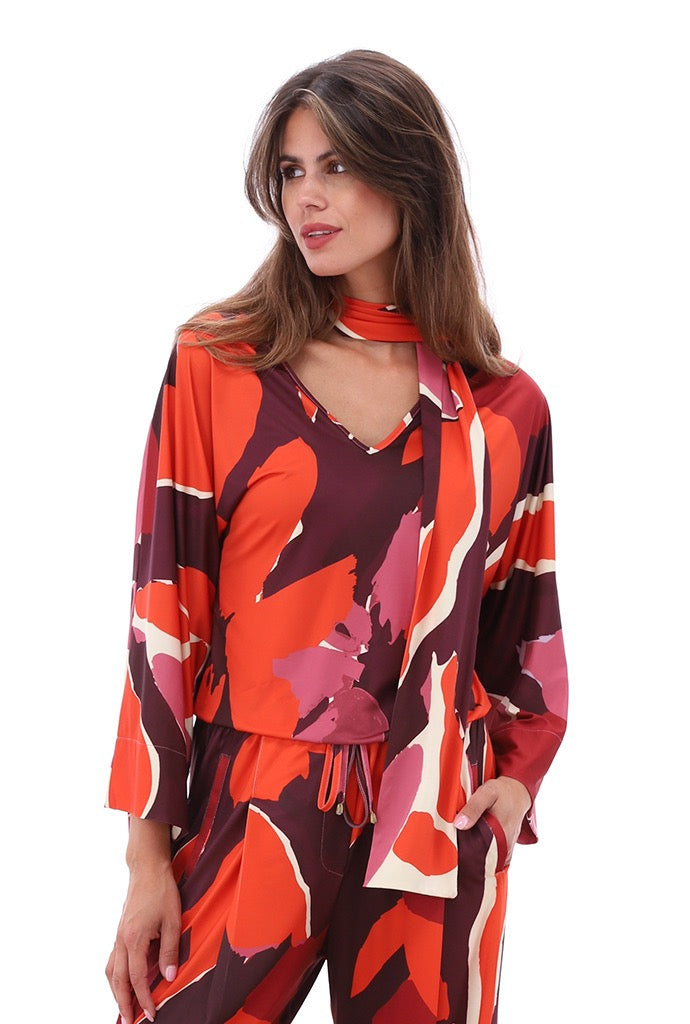 K-Design - Wijde broek met design (B101)