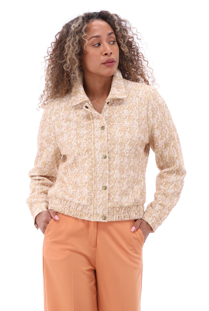K-design - Gouden bomber jasje (A892P971) - What Els!