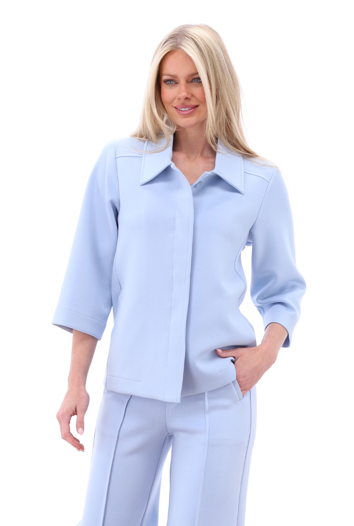 K-design - Jasje met drukknopen (A704Light blue) - What Els!