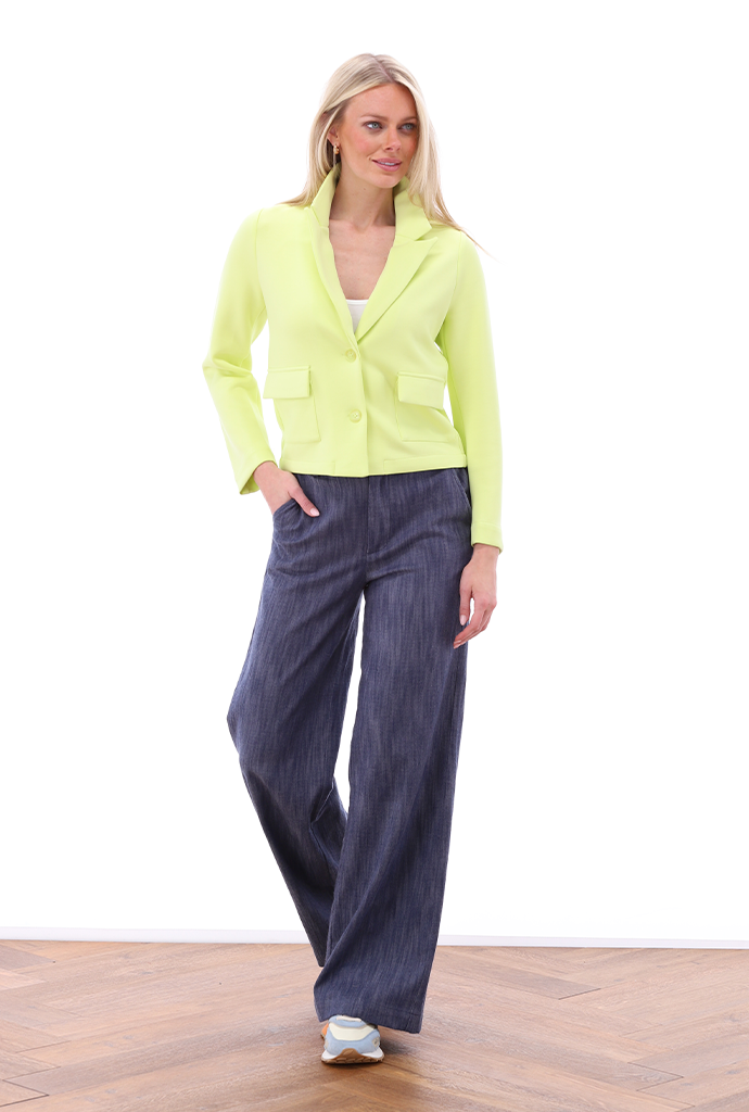 K-design - Blazer met zakjes (A717Sunny lime) - What Els!