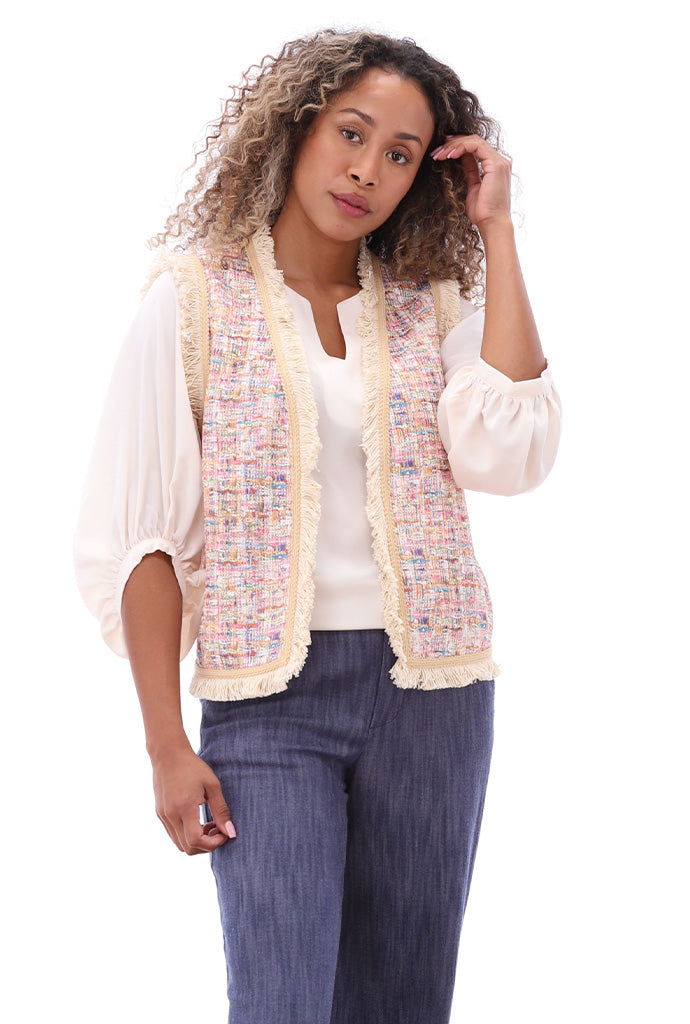 K-design - Top in satijn look (A676Birch) - What Els!