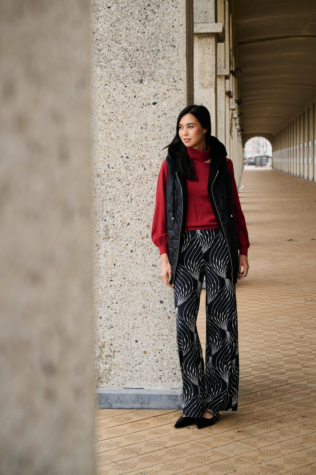 K-design - Broek met print en bijpassende riem - What Els!