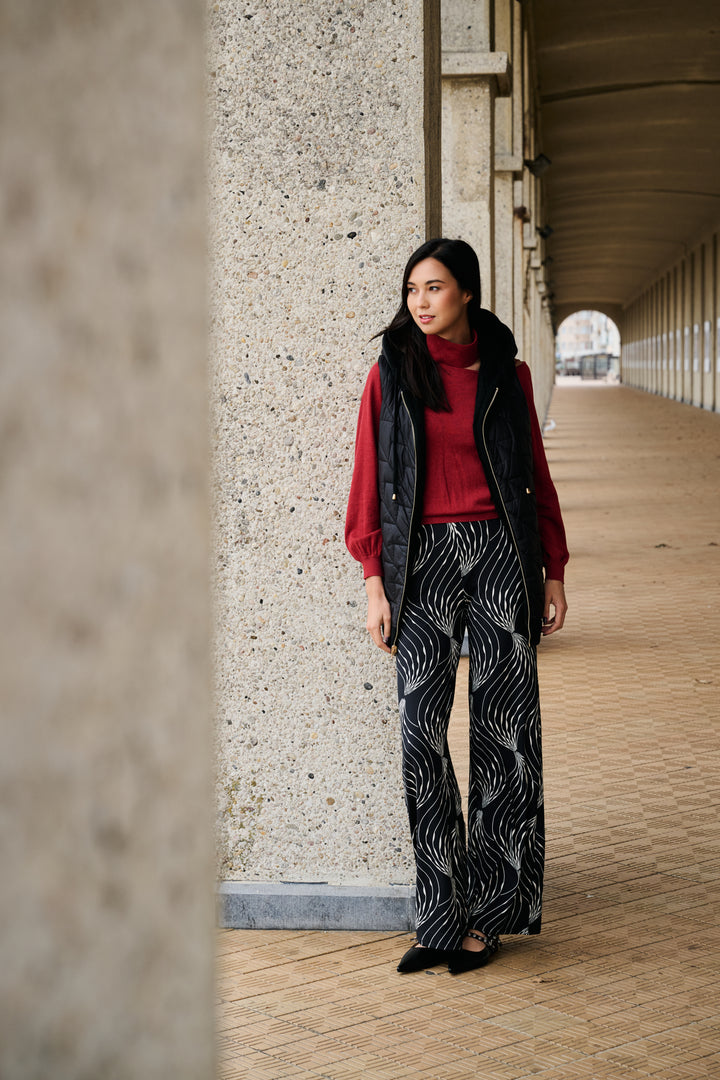 K-design - Broek met print en bijpassende riem - What Els!