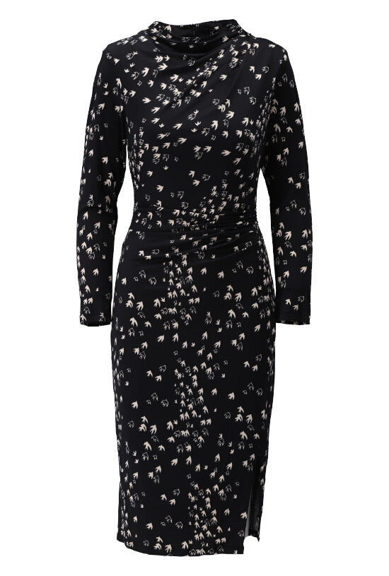 K-design - Mini dress met vogelprint (X133) - What Els!