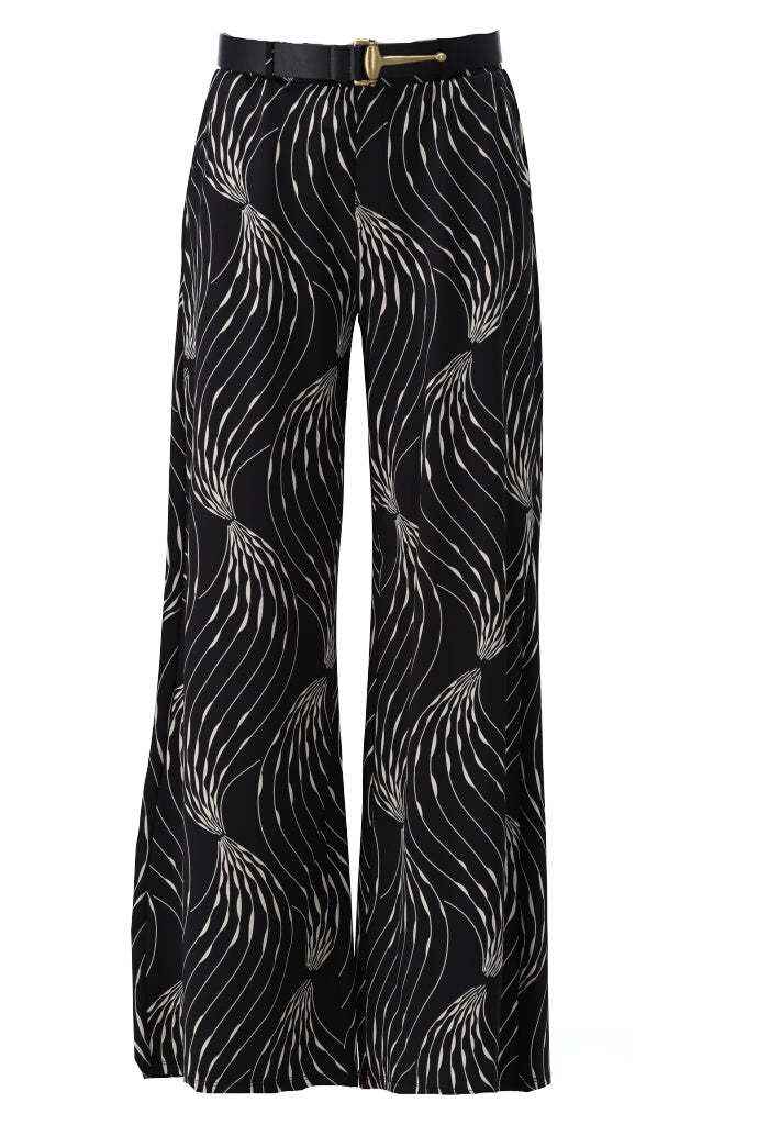 K-design - Broek met print en bijpassende riem - What Els!