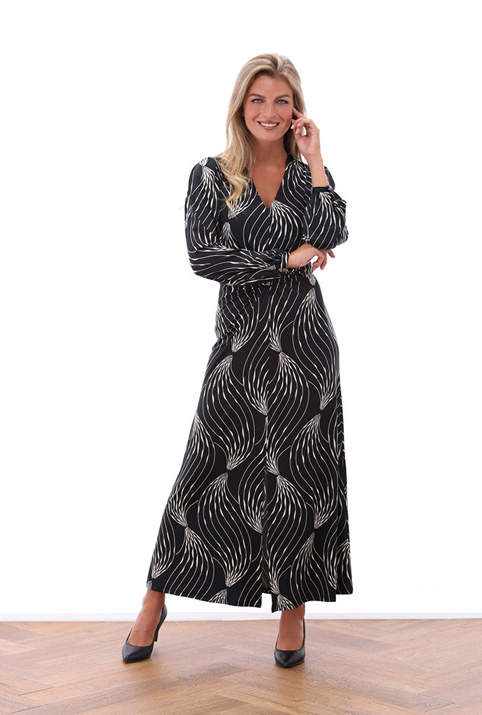 K-design - Maxi dress met print en V-hals - What Els!
