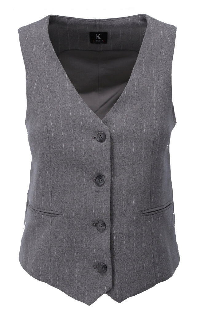 K-design - Gilet met krijtstreep - What Els!