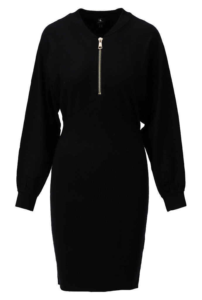 K-design - Mini dress bomberstijl met rits - What Els!