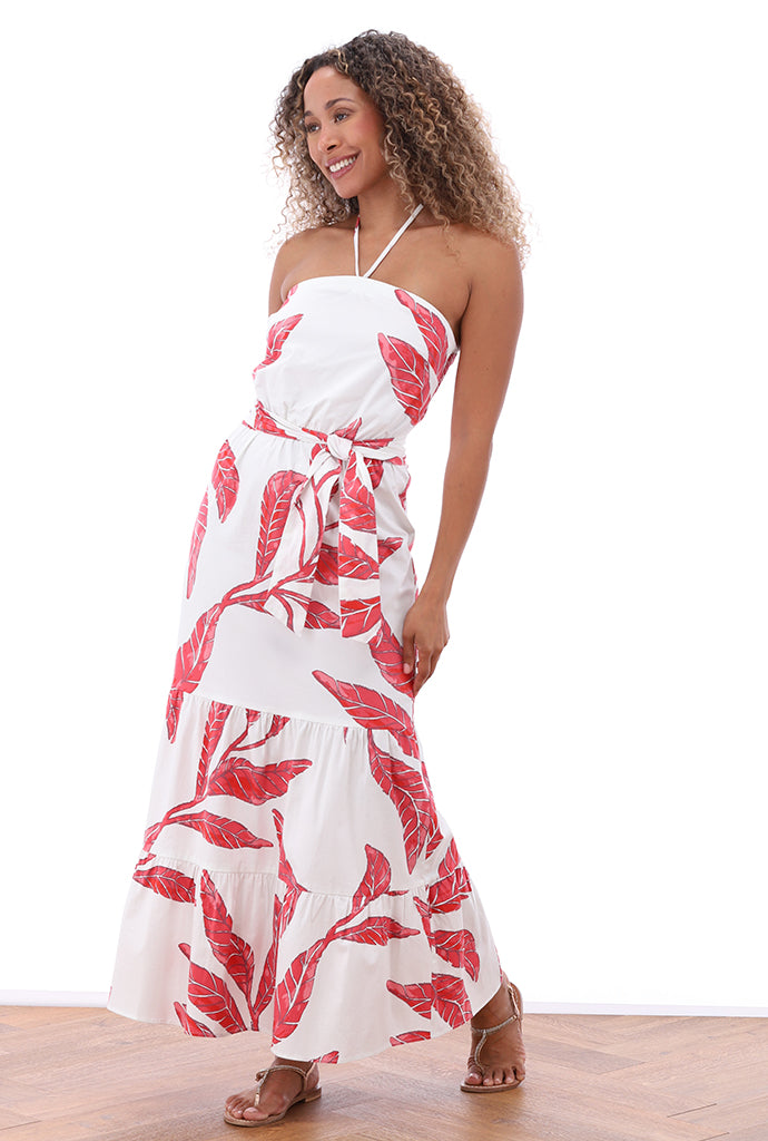 You're my lobster - Bandeau dress met design en stoffen riem (C715L)