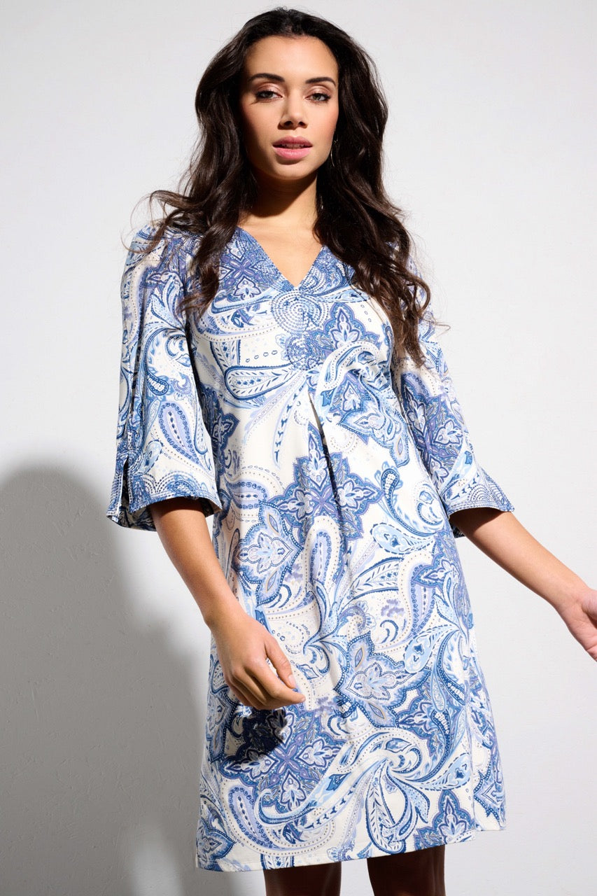 K-design - Mini dress met print en kralen (Y361) - What Els!
