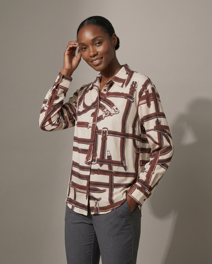 K-design — Blouse met print studio
