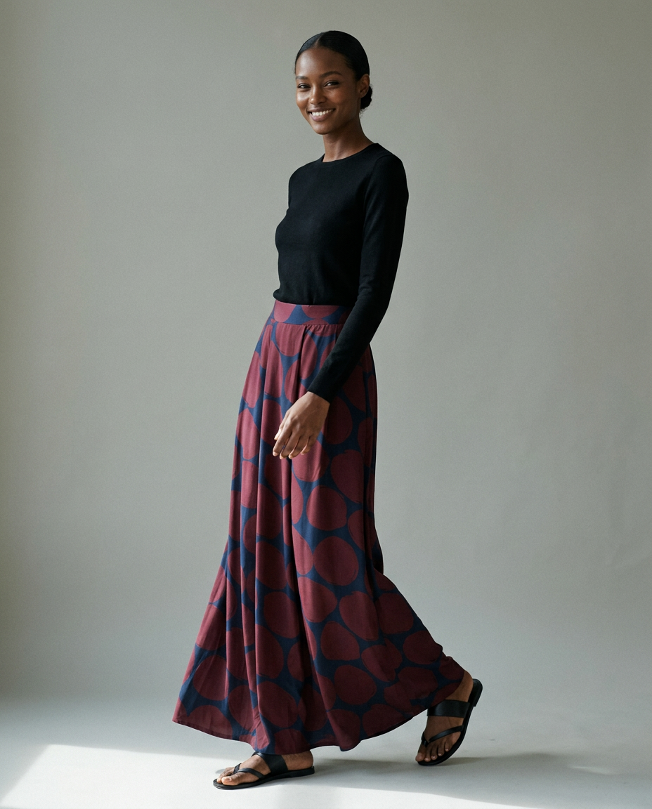 K-design — Maxi rok met print studio P150