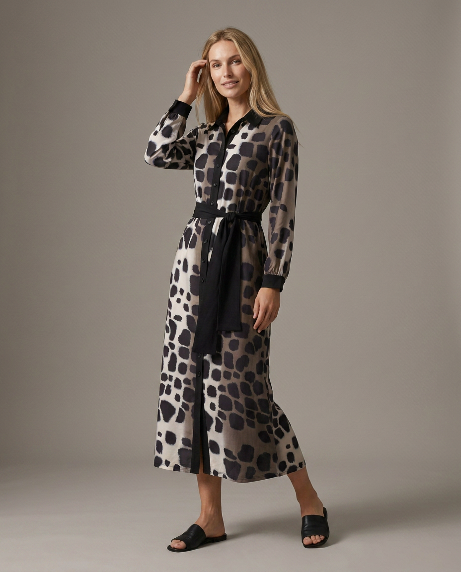 K-design — Maxi hemdjurk met dierenprint studio