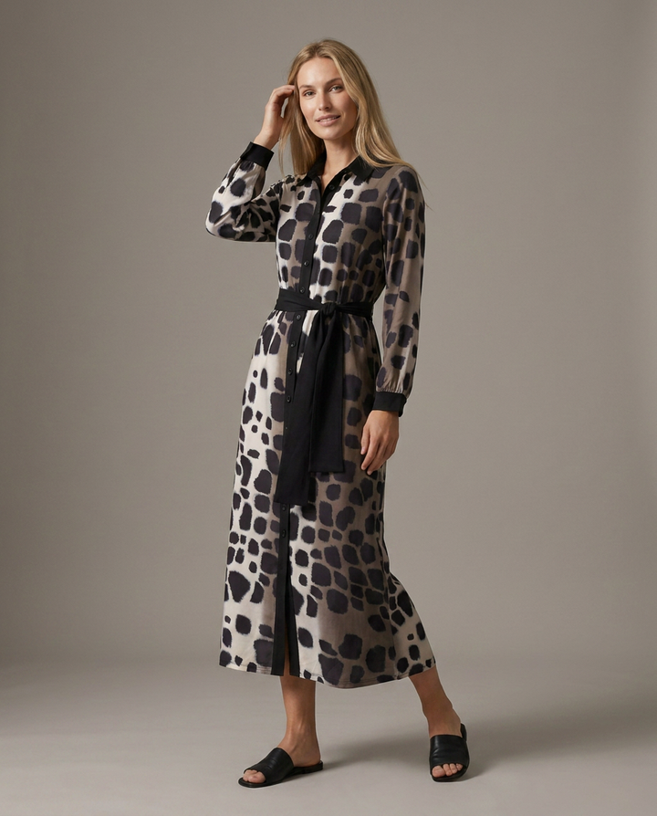 K-design — Maxi hemdjurk met dierenprint studio