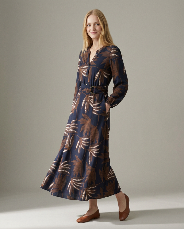 K-design — Maxi jurk met botanische print studio