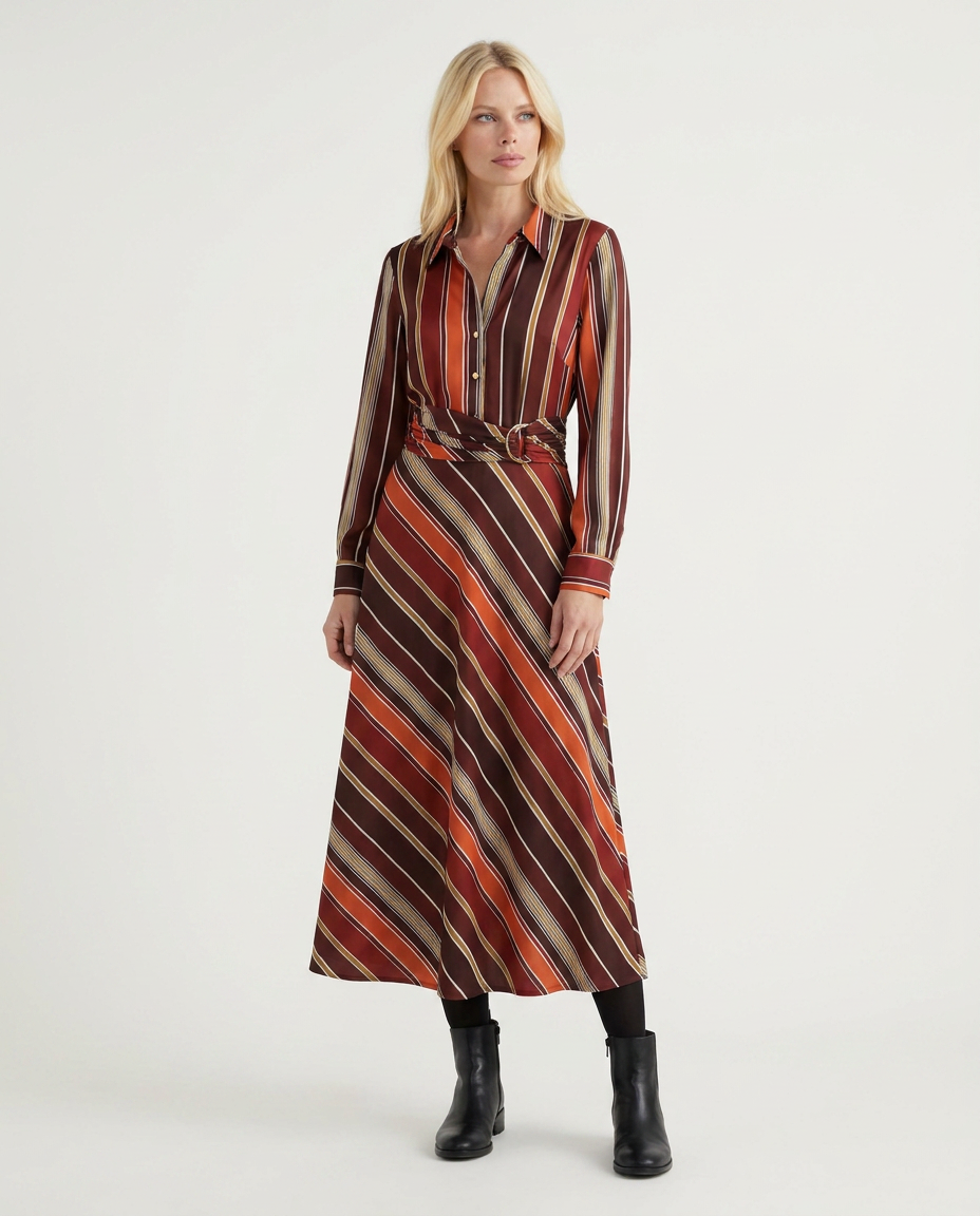 K-design — Maxi jurk met strepen studio P159
