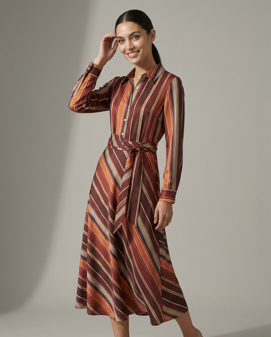 K-design — Maxi jurk met strepen studio