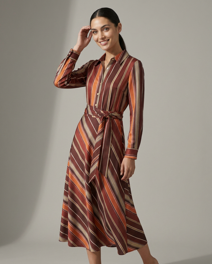 K-design — Maxi jurk met strepen studio