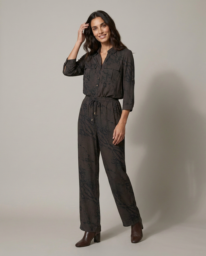 K-design — Jumpsuit met slangenprint studio