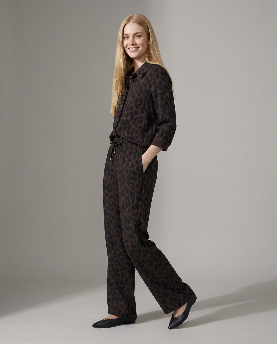 K-design — Jumpsuit met luipaardprint studio
