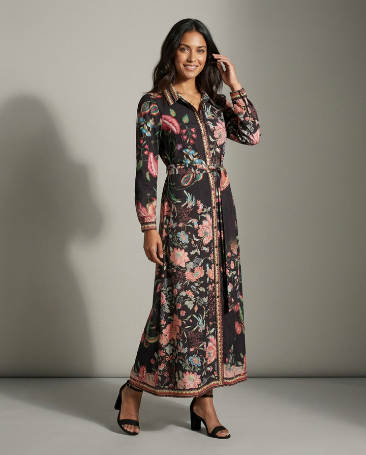 K-design — Maxi jurk met bloemenprint (P177/P178) studio