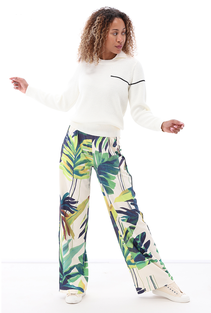 K-design - Broek met print et trekkoord