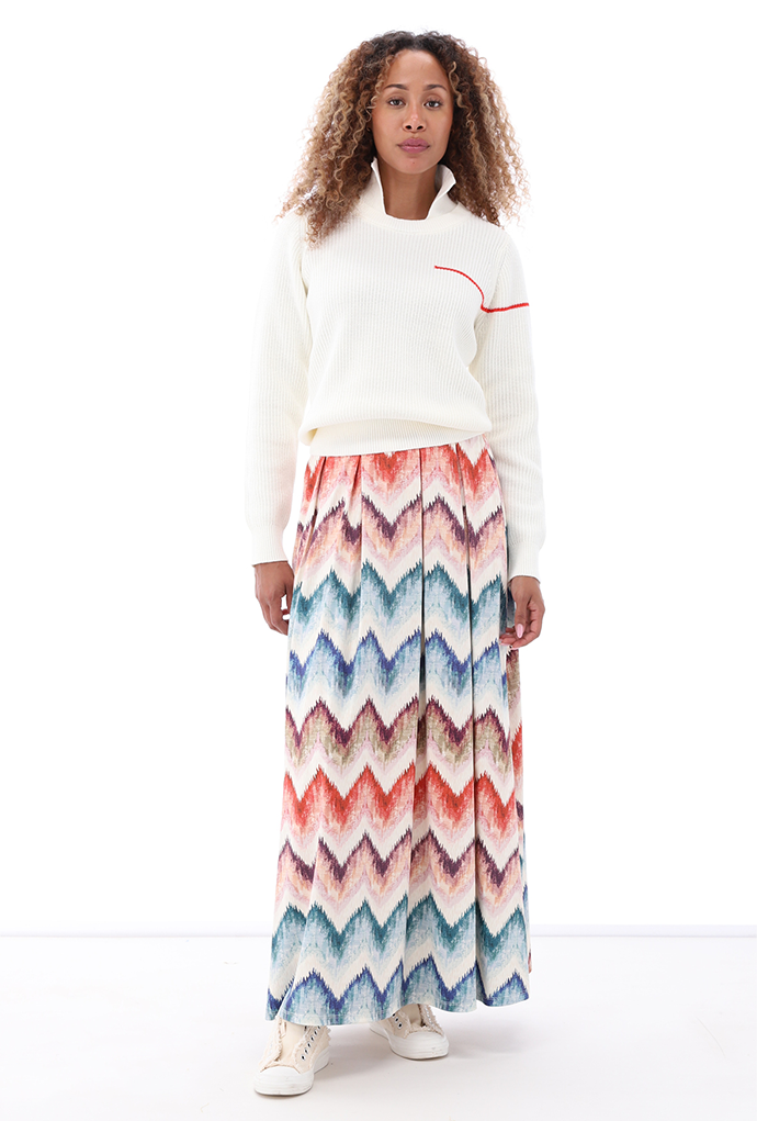 K-design - Maxi rok met print (A200P986) - What Els!