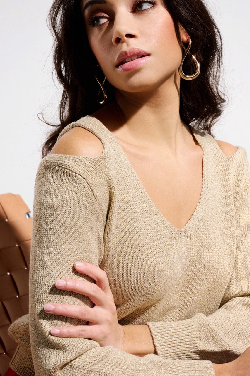 K-design - Pull met lurex en open schouder (Y800) - What Els!