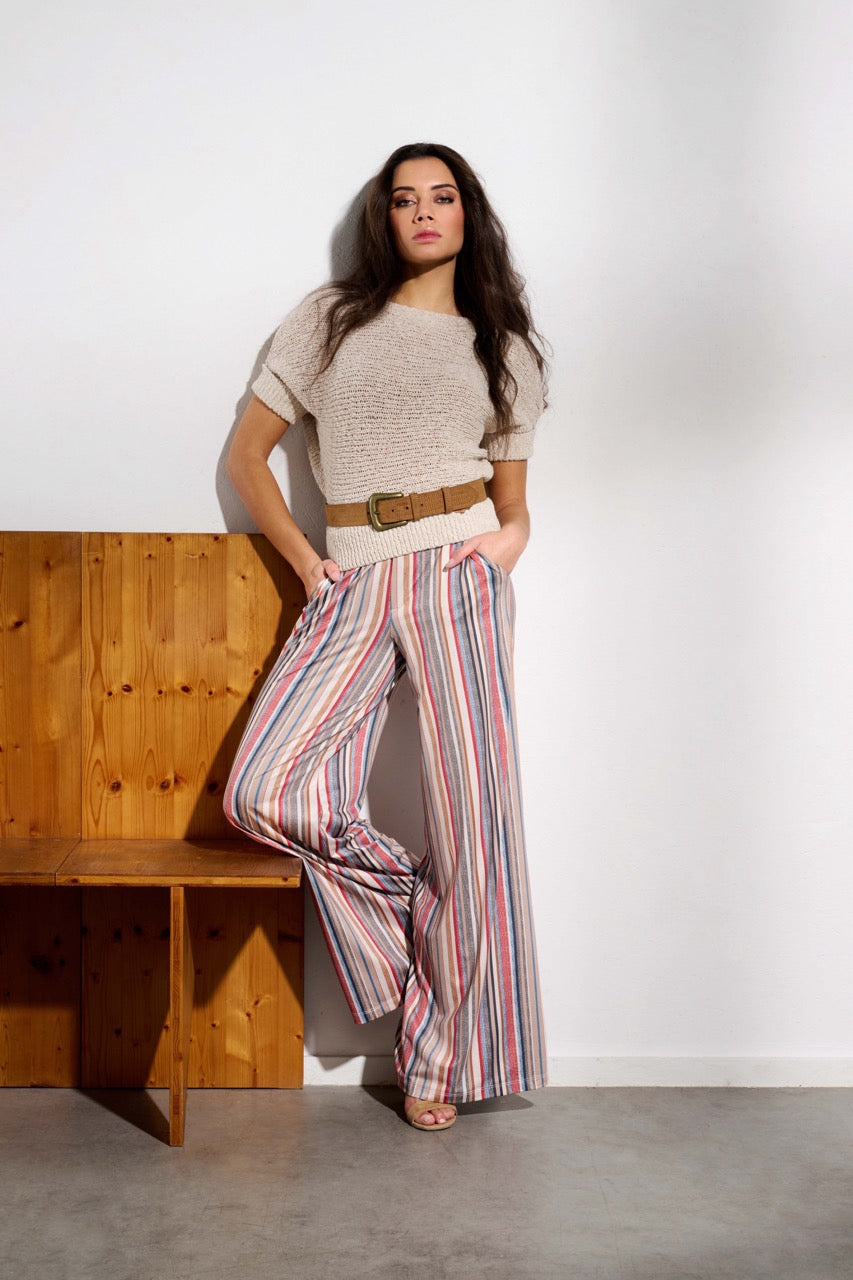 K-design - Pull met lurex en dolman mouwen (Y810) - What Els!