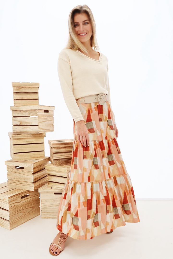 K-design - Pull met asymmetrische V-hals (Y825) - What Els!