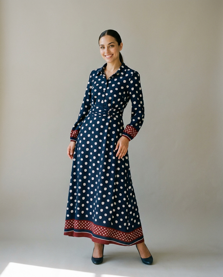 You're My Lobster — Maxi jurk met bolletjesprint studio