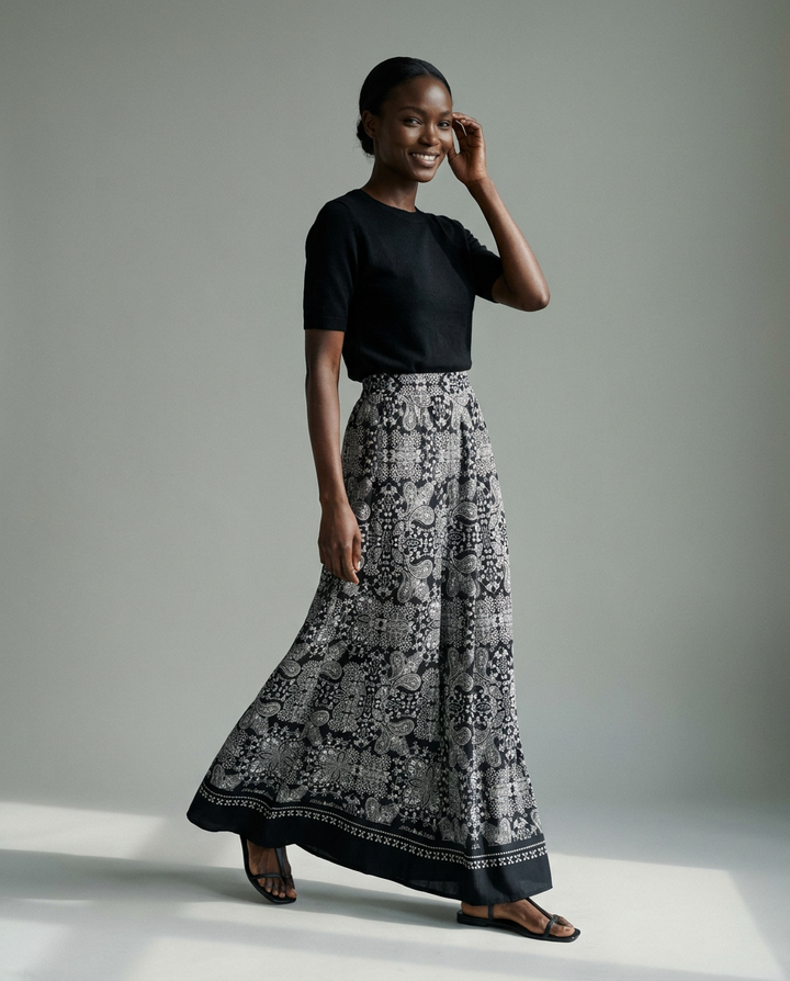 You're My Lobster — Maxi rok met paisley print studio