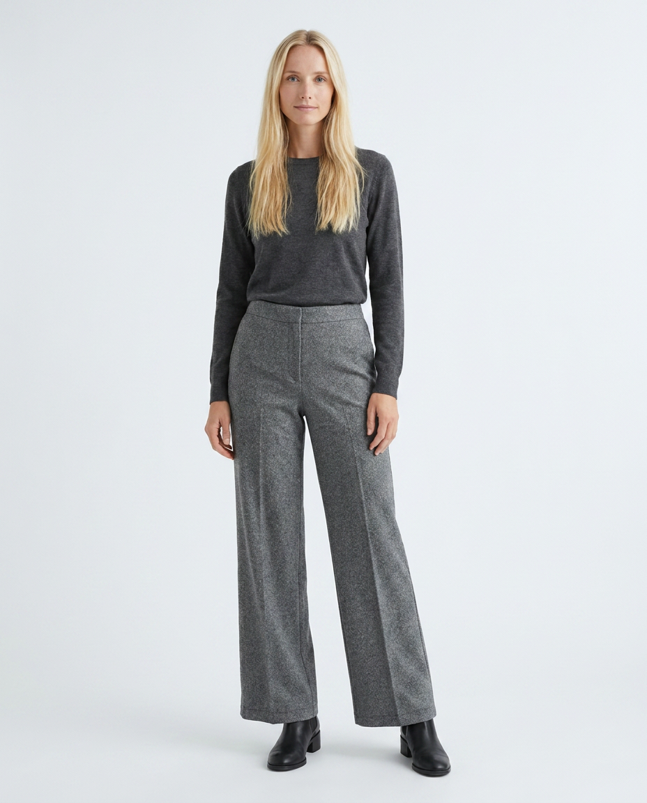 You're My Lobster — Soft touch spikkel broek studio Dark Grey melange