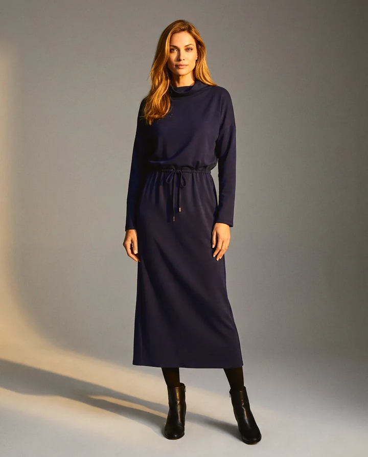 You're My Lobster — Soft touch maxi jurk studio Navy Blazer