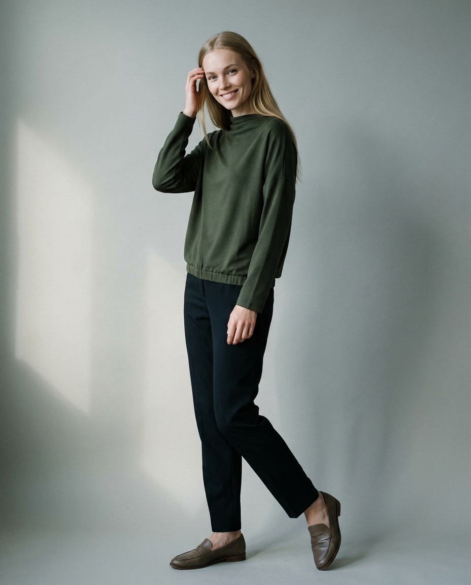 You're My Lobster — Soft touch top studio Dark olive