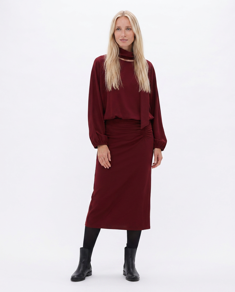 You're My Lobster — Maxi jurk met wijde mouwen studio Black