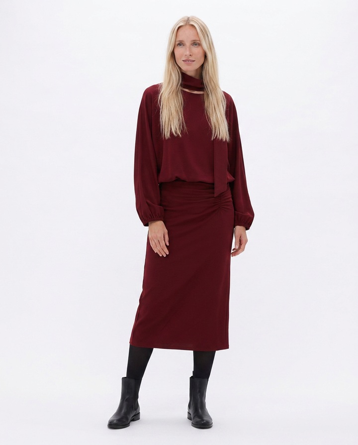 You're My Lobster — Maxi jurk met wijde mouwen studio Black