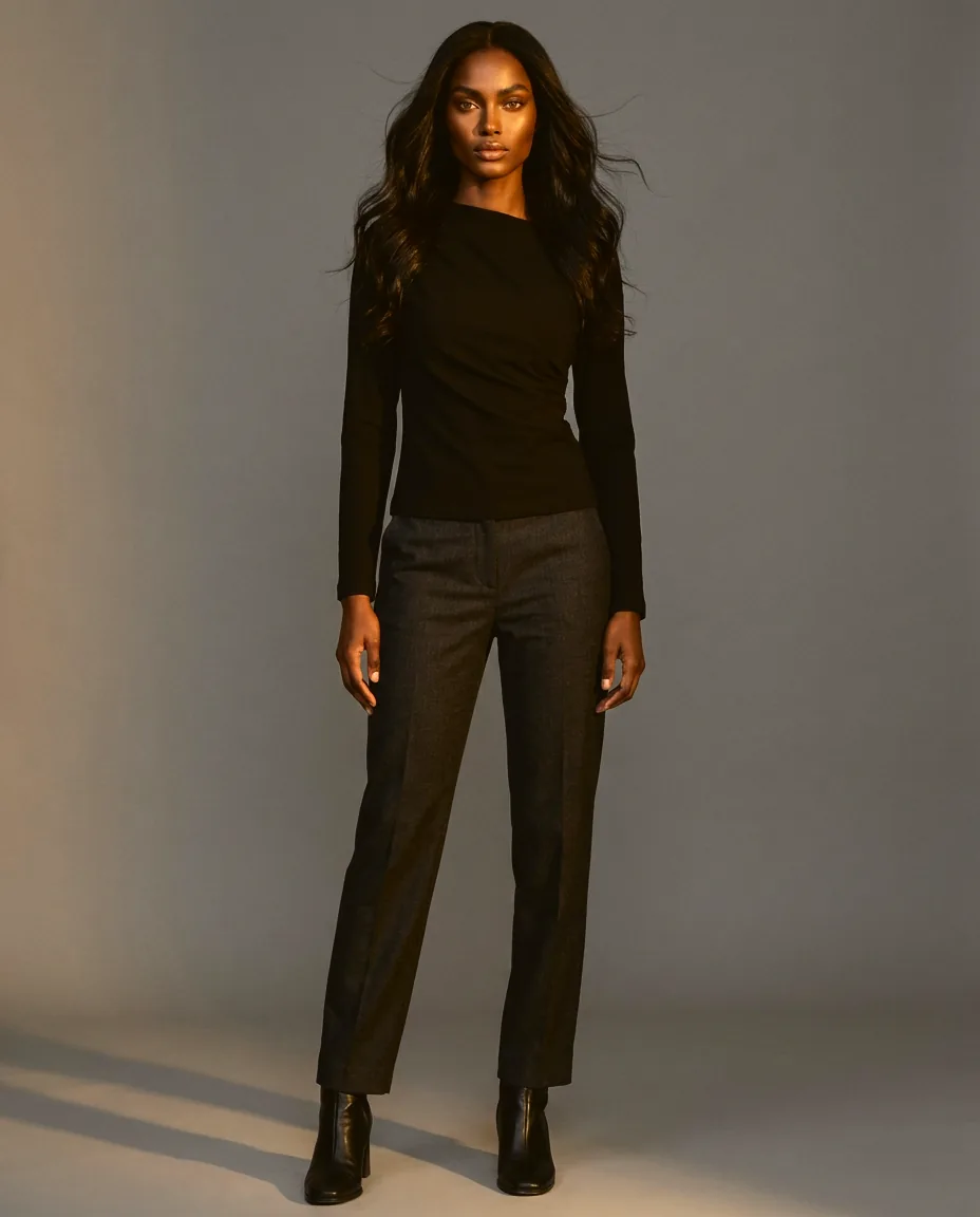 You're My Lobster — Asymmetrische top studio Black
