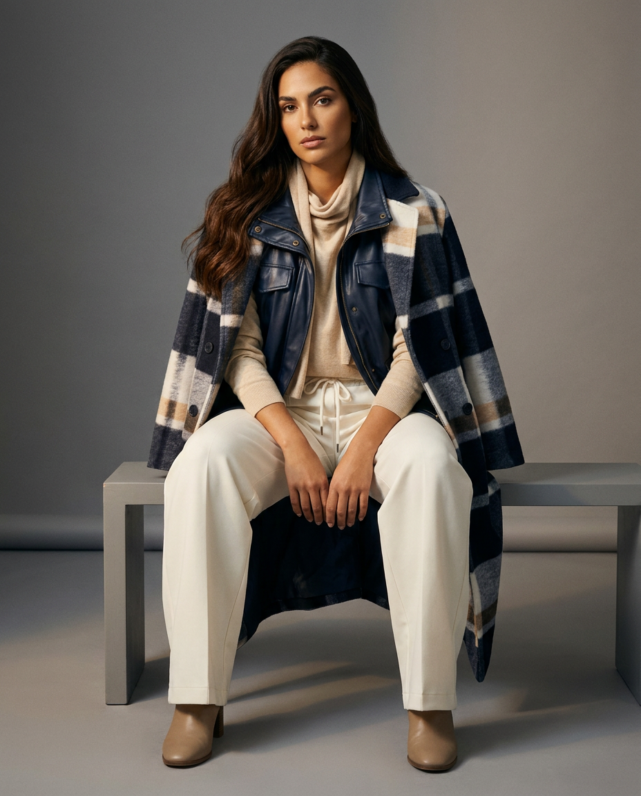 You're My Lobster — Joggers met strepen studio look Cream
