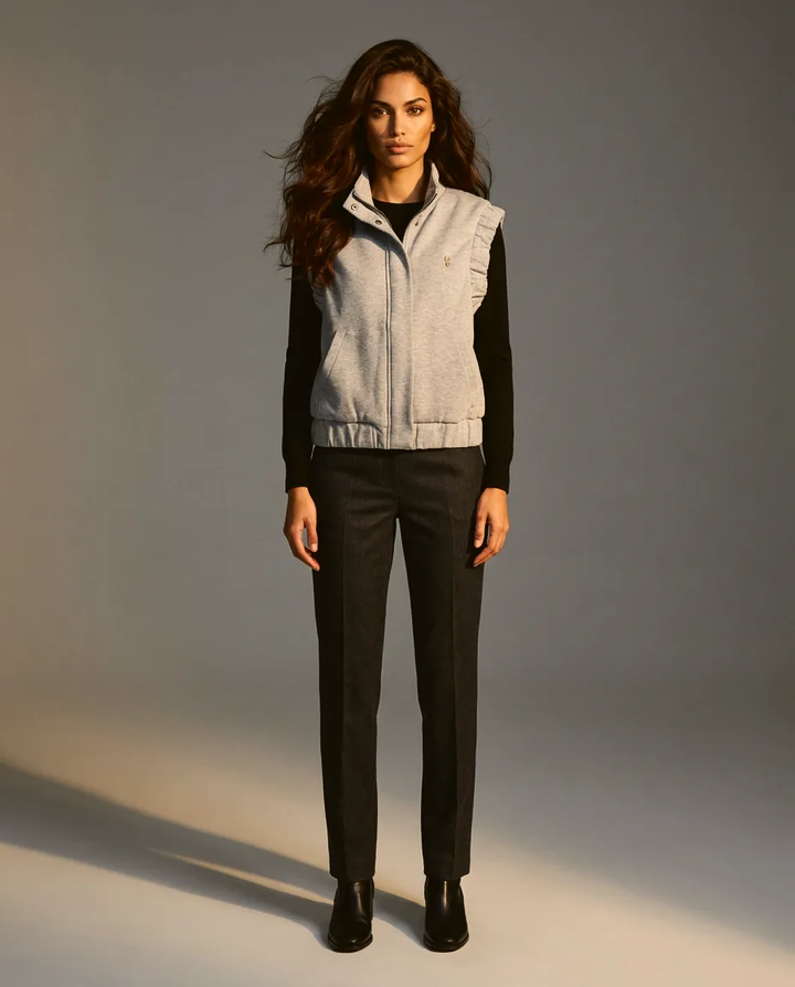 You're My Lobster — Body warmer met zakjes studio Grey Melange